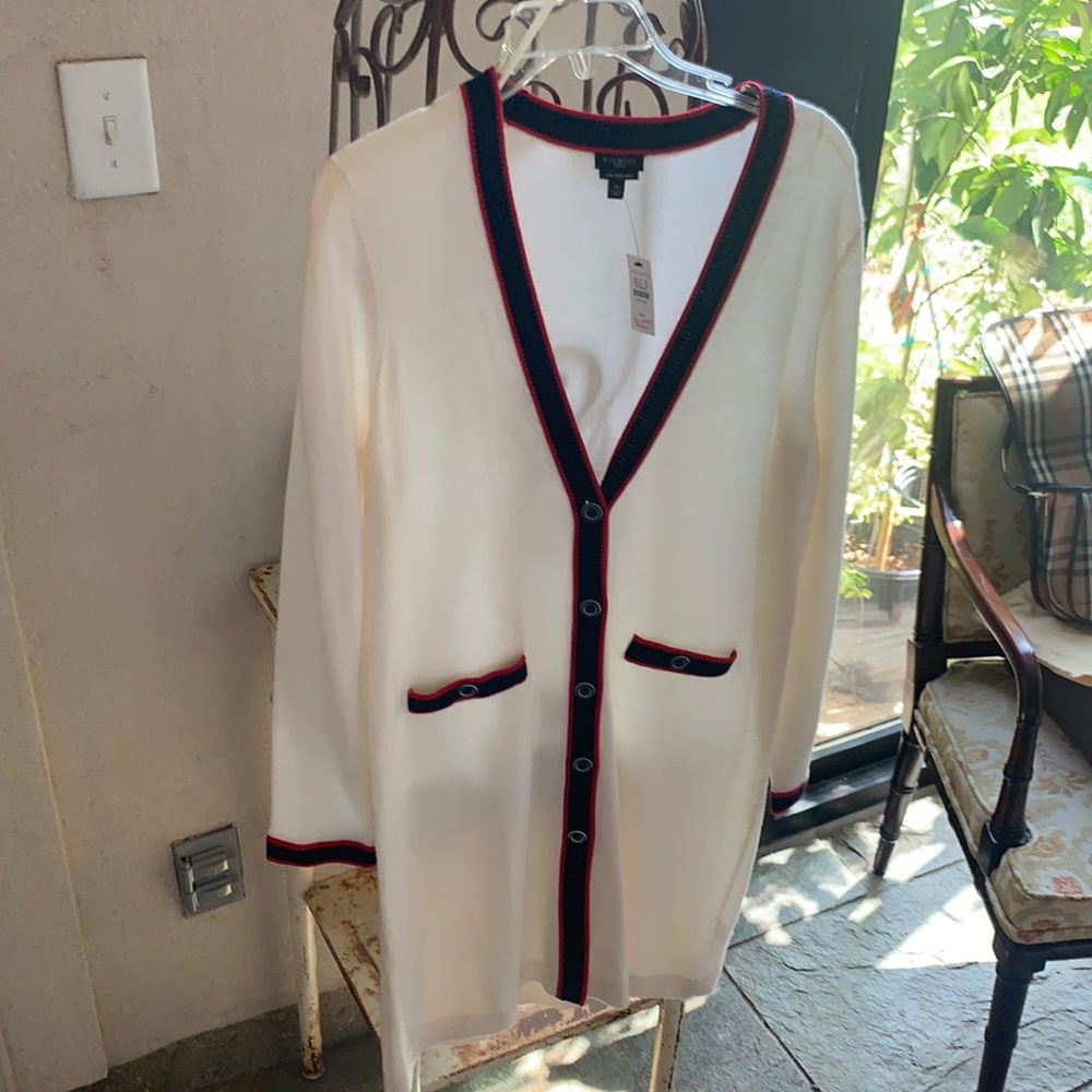 Talbots petit Medium sweater jacket